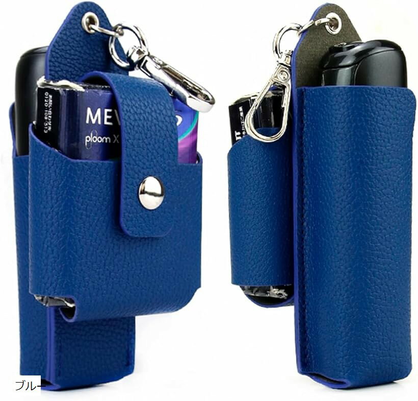 ケースコンパチブル Ploom Aura レザーマテリアル 保護ケース 加熱式たばこ 収納可能 フック付き 保護..
