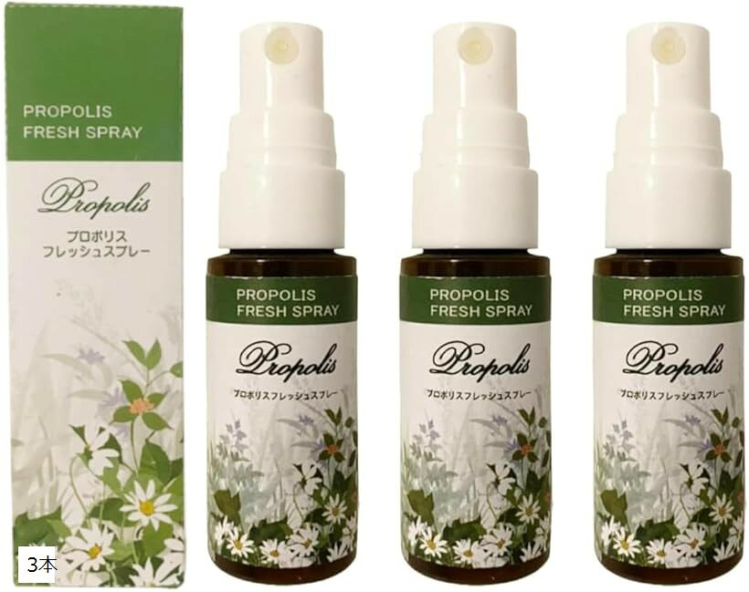 高濃度プロポリス スプレー 3本 20ml x3 キシリトール 生薬配合 低刺激 子供にも 自社養蜂場 ブラジル産プロポリス 山梨の自社工場 (3本)
