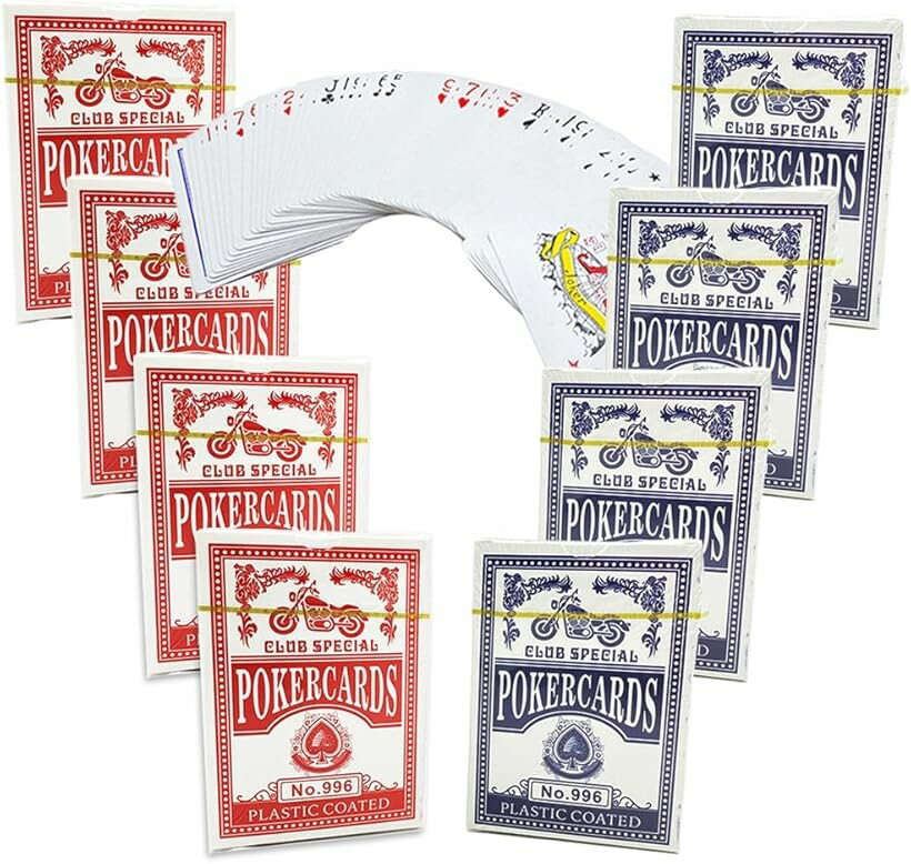 トランプ 紙 8パックセット ポーカー ブラックジャック バカラ 手品 マジック デッキ