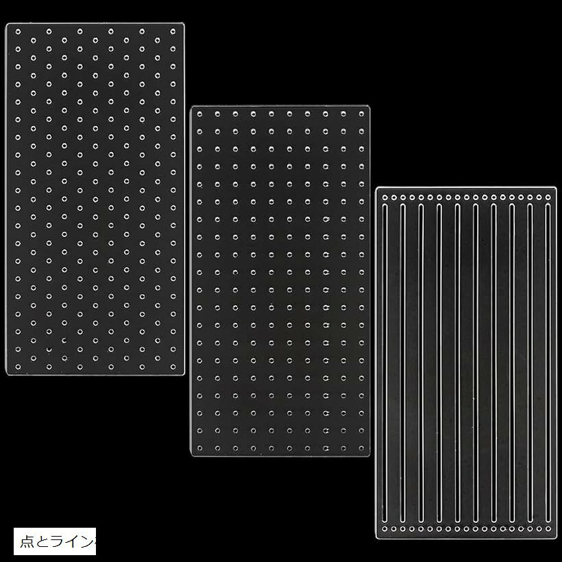 4点 アクリル刺し子ステンシル 刺し子テンプレート ライン アーク スラッシュ アクリル刺繍ツール 描画線テンプレート ハンドキルティング