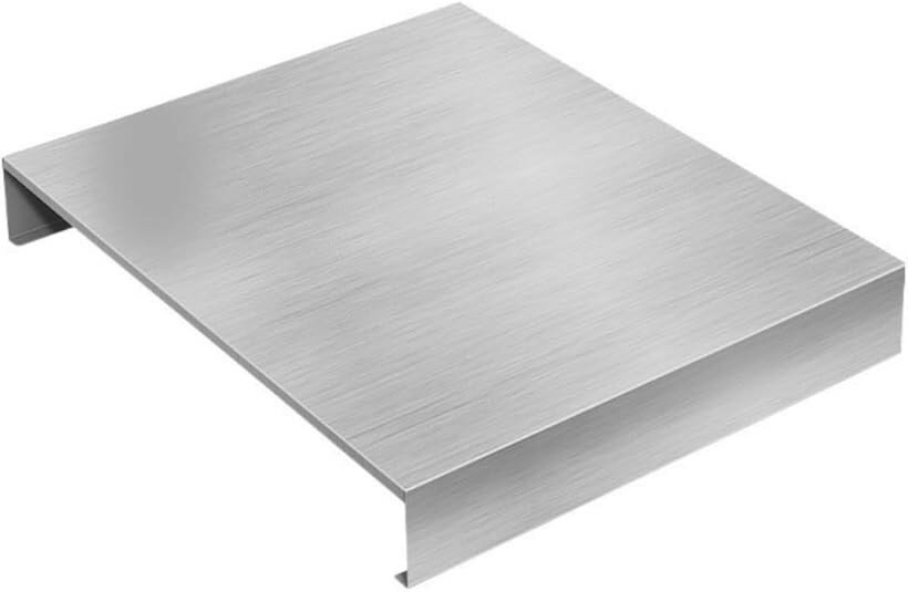 ガスコンロカバー ステンレス レンジカバー IH 作業台 調理台 キッチン 電磁調理器 (シルバー, 40cm x 30cm x 5cm)(3.0)