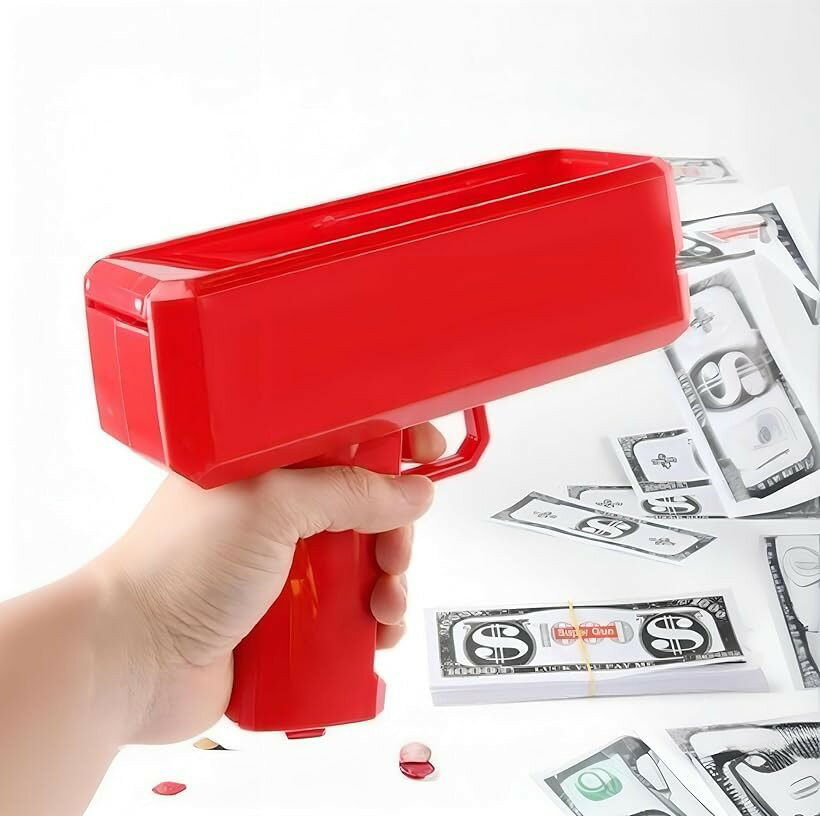 【楽天ランキング1位入賞】マネーガン パーティーゲーム お札飛ばし キャッシュガン 余興 結婚式 披露宴 二次会 盛り上げグッズ トランプカード付き 電動 お札マシン おもしろ景品