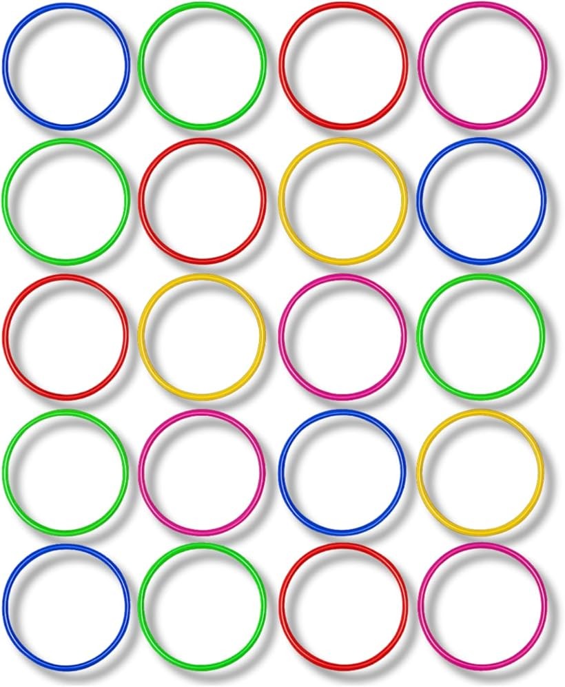 輪投げセット アソートカラー 20cm 20個