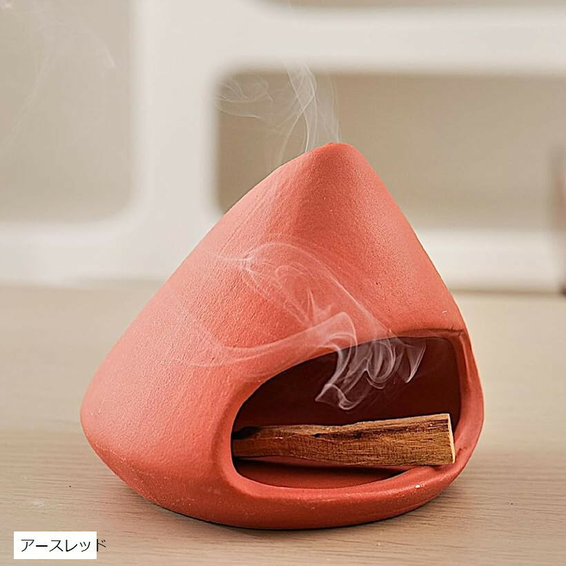 パロサントホルダー 皿 受け皿 セージ インセンスホルダー 陶器 お香立て 香炉 浄化 瞑想 香木 セラミ..