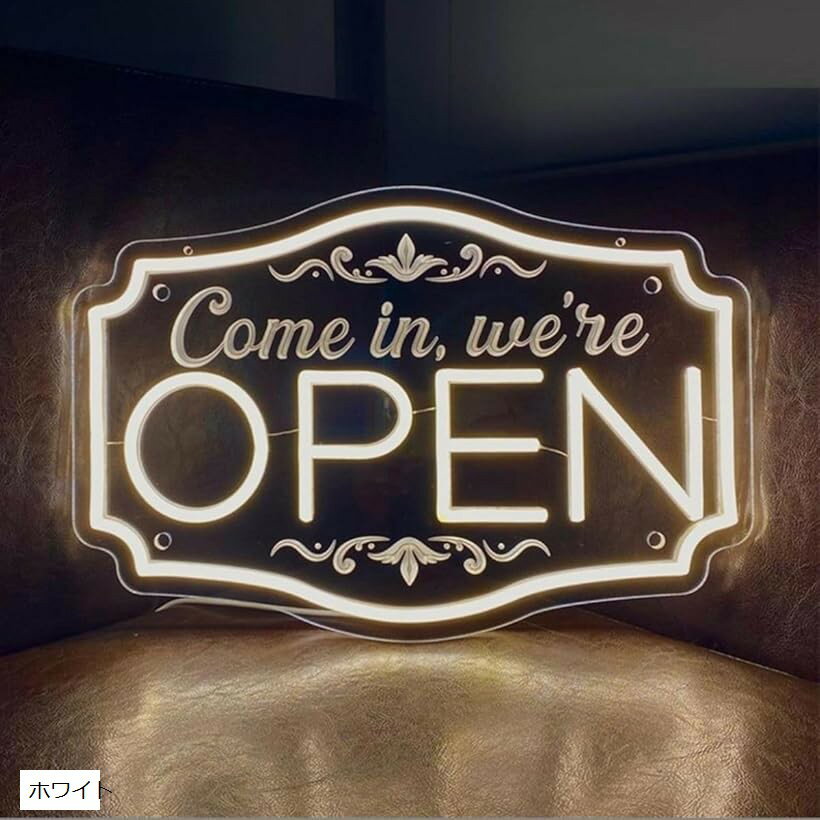 �ͥ��󥵥��� OPEN �ͥ���饤�� ���� LED �����ץ� �ž� USB Ź�� (�ۥ磻��)