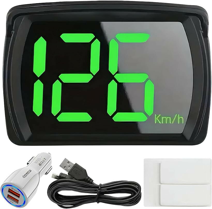 ヘッドアップディスプレイ GPS スピードメーター GPS速度計 速度表示 追加メーター HUD車  ...