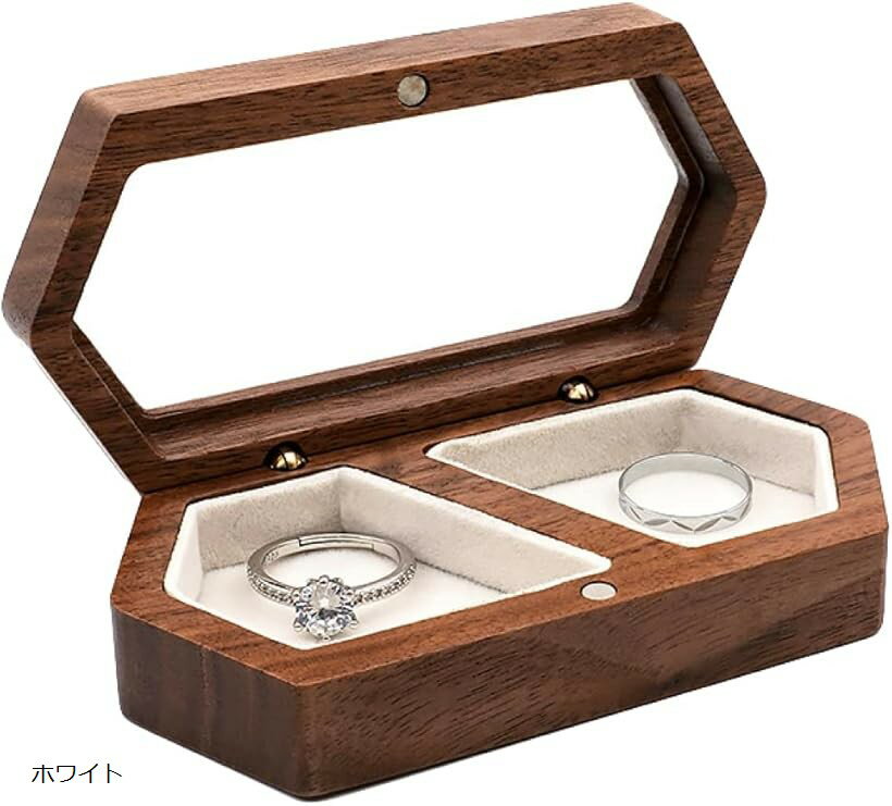 バリエーションコード : 2b2njjgqvy商品コード2b2nju5d64商品名ペアリングケース リングケース ペアリング 収納 リング 指輪ケース 指輪入れ 木製 リングボックスブランドAilunateカラーホワイト「おしゃれなペアリングケース」デザイン性の高い、おしゃれな木製ペアリング用収納ケースです。指輪だけではなく、ネックレスやピアス、イヤリングなど小物アクセサリー用の収納ケースとしてもご利用頂けます。「鑑賞や収納にもおすすめ」ガラス素材でできたクリアな上蓋から収納しているアクセサリーが見え、大切な指輪を収納保管した状態で鑑賞することができます。木製素材でできたシンプルなデザインケースはインテリアとしても調和します。「プレゼントにも最適」結婚指輪やペアリングなど夫婦やカップルの大切な指輪をオシャレに収納できます。友人や同僚などの結婚祝いやプレゼントにも最適です。「オリジナルパッケージで発送」オリジナルブランド「Ailunate」ブランドパッケージに入れて商品をお届けいたします。※ 他ネットショップでも併売しているため、ご注文後に在庫切れとなる場合があります。予めご了承ください。※ 品薄または希少等の理由により、参考価格よりも高い価格で販売されている場合があります。ご注文の際には必ず販売価格をご確認ください。※ 沖縄県、離島または一部地域の場合、別途送料の負担をお願いする場合があります。予めご了承ください。※ お使いのモニタにより写真の色が実際の商品の色と異なる場合や、イメージに差異が生じることがあります。予めご了承ください。※ 商品の詳細（カラー・数量・サイズ 等）については、ページ内の商品説明をご確認のうえ、ご注文ください。※ モバイル版・スマホ版ページでは、お使いの端末によっては一部の情報が表示されないことがあります。すべての記載情報をご確認するには、PC版ページをご覧ください。