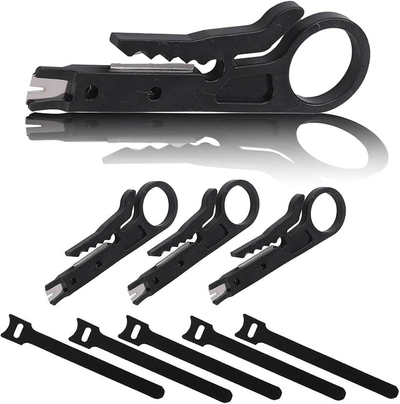 商品コード2bjl6tryjs商品名アウプル 電線皮剥工具 ワイヤー ストリッパー LAN 同軸 ケーブル 携帯 小型用 被膜 カッター 4個セットブランドAupuruカラーブラック「サイズ」約 90 x 27 mm　「刃幅」約 22 mm 「ストリップ直径」5 - 6.2 mm 「厚さ」 約 2 mm　「重量」約 8.5 g 「材質」プラスチック 「刃の材質」高炭素鋼 「色」グレー 「セット内容」4個セット・長さ約15cmの結束バンド5本付きLANケーブル等の皮剥き工具4個セットです。簡単に皮剥きができる鋭利な刃と使い勝手の良いデザインで、小さくてもしっかりと仕事ができる品です。ストリップ直径5～6.2 mmの大きさの穴が空いているので、各種サイズの配線にご利用いただけます。数回回転することで皮膜を剥がすことができます。（何度も回すと内側のケーブルを切ってしまう恐れがありますのでお気を付け下さい。）4個セットで、持ち運びにも便利な軽量コンパクトサイズなので業務用に最適です。また、ご家庭の常備工具としてもいかがでしょうか？※ 他ネットショップでも併売しているため、ご注文後に在庫切れとなる場合があります。予めご了承ください。※ 品薄または希少等の理由により、参考価格よりも高い価格で販売されている場合があります。ご注文の際には必ず販売価格をご確認ください。※ 沖縄県、離島または一部地域の場合、別途送料の負担をお願いする場合があります。予めご了承ください。※ お使いのモニタにより写真の色が実際の商品の色と異なる場合や、イメージに差異が生じることがあります。予めご了承ください。※ 商品の詳細（カラー・数量・サイズ 等）については、ページ内の商品説明をご確認のうえ、ご注文ください。※ モバイル版・スマホ版ページでは、お使いの端末によっては一部の情報が表示されないことがあります。すべての記載情報をご確認するには、PC版ページをご覧ください。