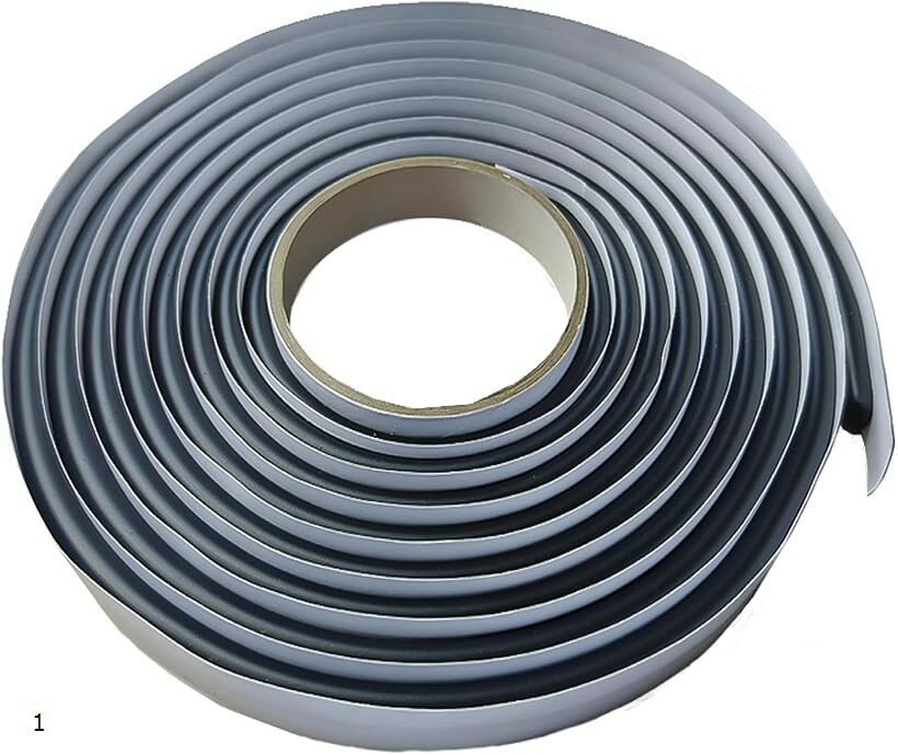 ブチルテープ ブチルゴム 水漏れ防止テープ シーリングテープ 防音 ヘッドライト ドア 窓 フロントガラス 8mm 4m 1本 (ブラック, 25)