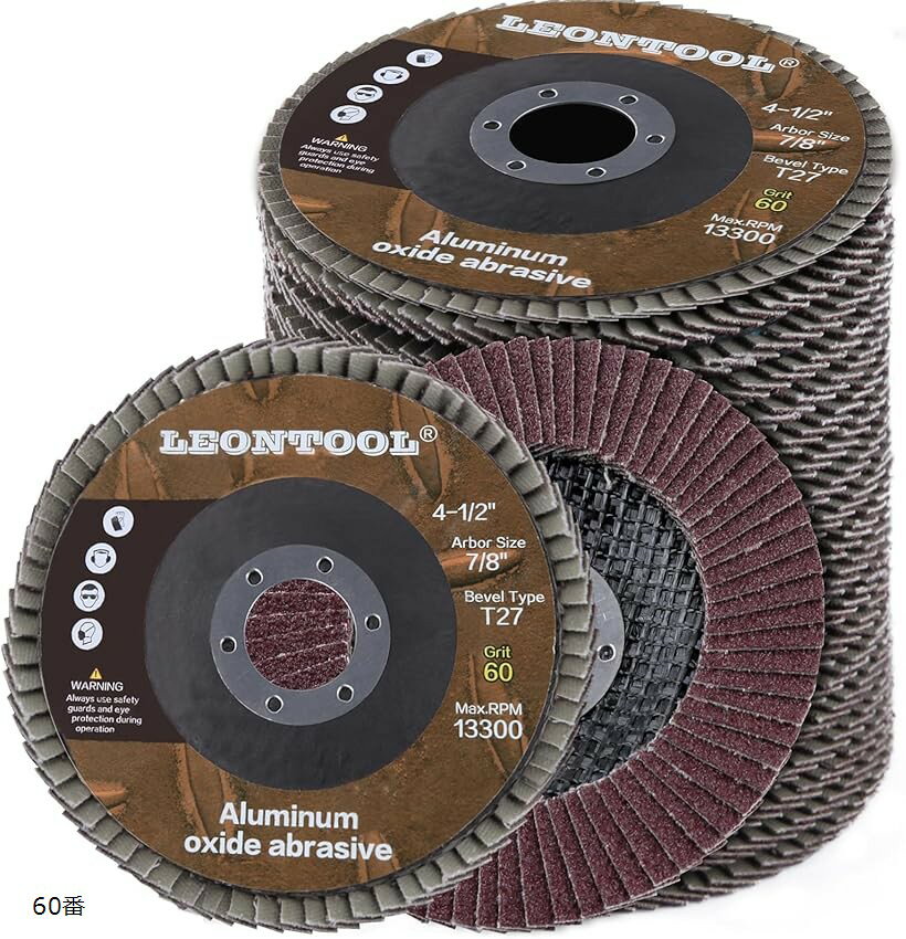 スパークディスク フラップディスク 外径115mm 内径22mm 20個入り ディスクグラインダー用 多羽根ディ..