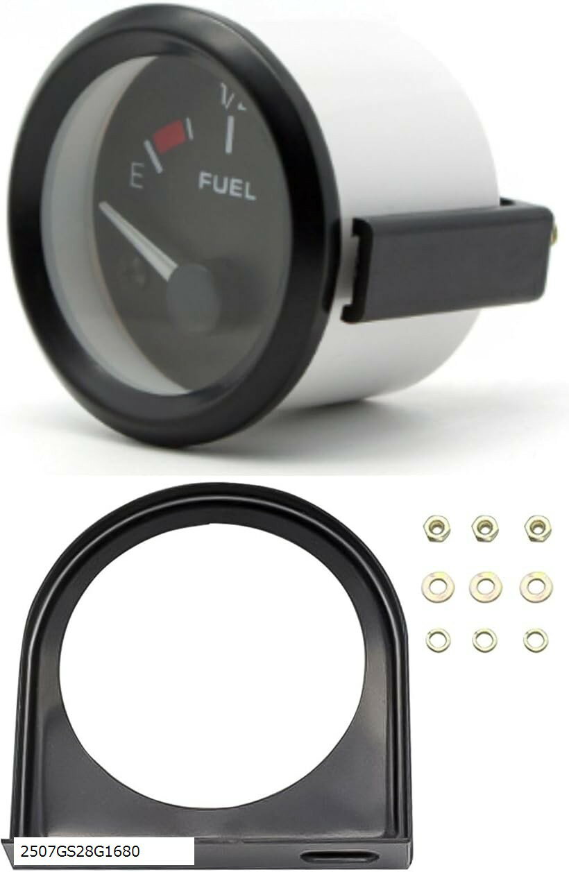 自動 車 バイク 燃料 計 フューエル ガソリン メーター 12 V 径 52 mm