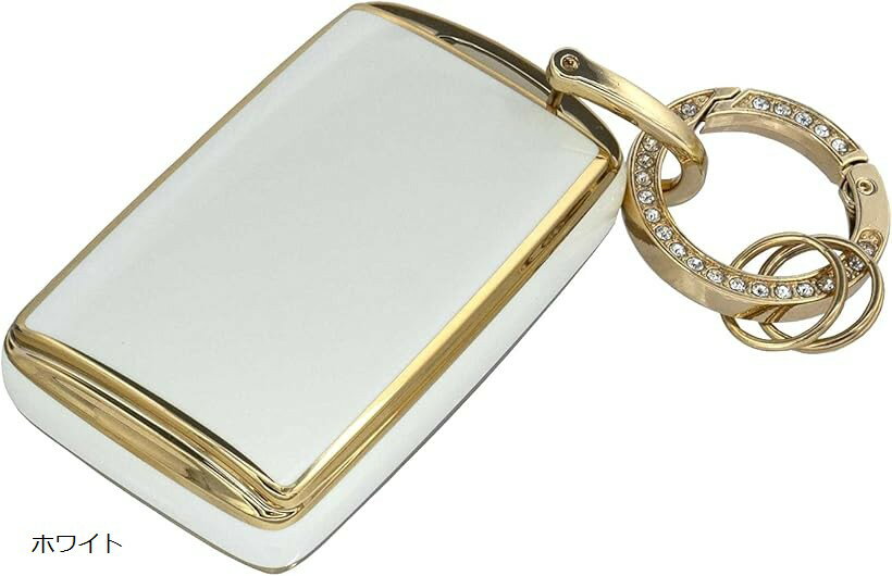 キーケース マツダ CX-5 CX-8 CX-30 対応 キーカバー スマートキー TPU フルカバー 車 スカイベル (ホワイト)