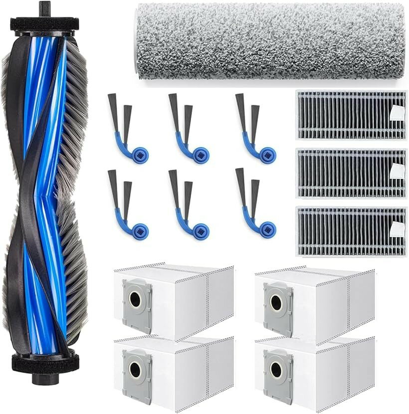 互換品エコバックス消耗品 15枚 DEEBOT T80 OMNI 交換用 ロボット掃除機消耗品 エコバックス交換部品 エコバックスゴミパック (ブラック)