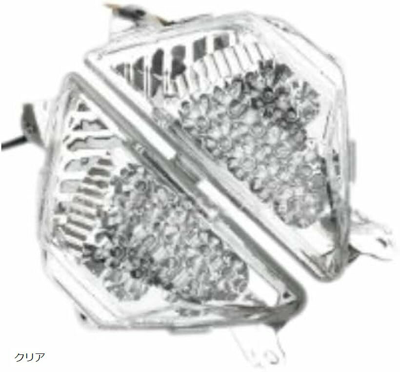 互換品 バイクパーツ ウィンカー レンズセット フロント Ninja250 ニンジャ250 LED (クリア)