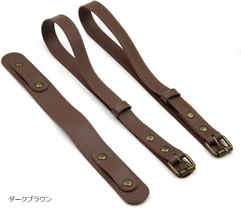 ブランケットホルダー ストラップ マット キャリー 持ち運び レジャーシート アウトドア キャンプ 収納 (ダークブラウン)