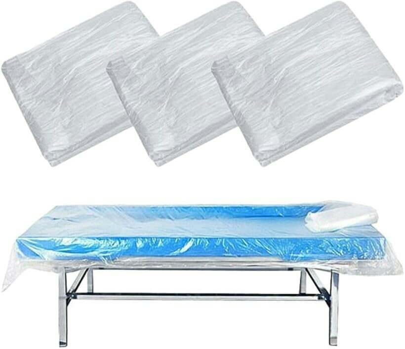 使い捨て 防水シーツ 防水ベッドカバー ビニール製 マッサージベッドカバー エステ 介護 サロン用  ...