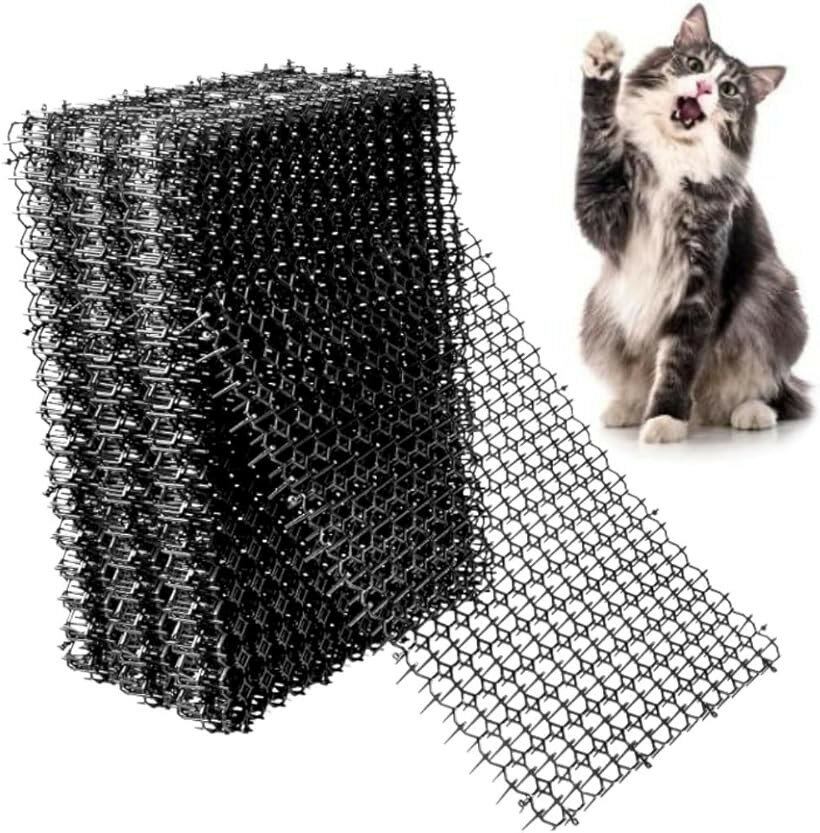 猫よけシート 20シート入り とげマット付き 野良猫対策 止め釘12本 庭 畑 プランター用 防獣グッズ ベ..