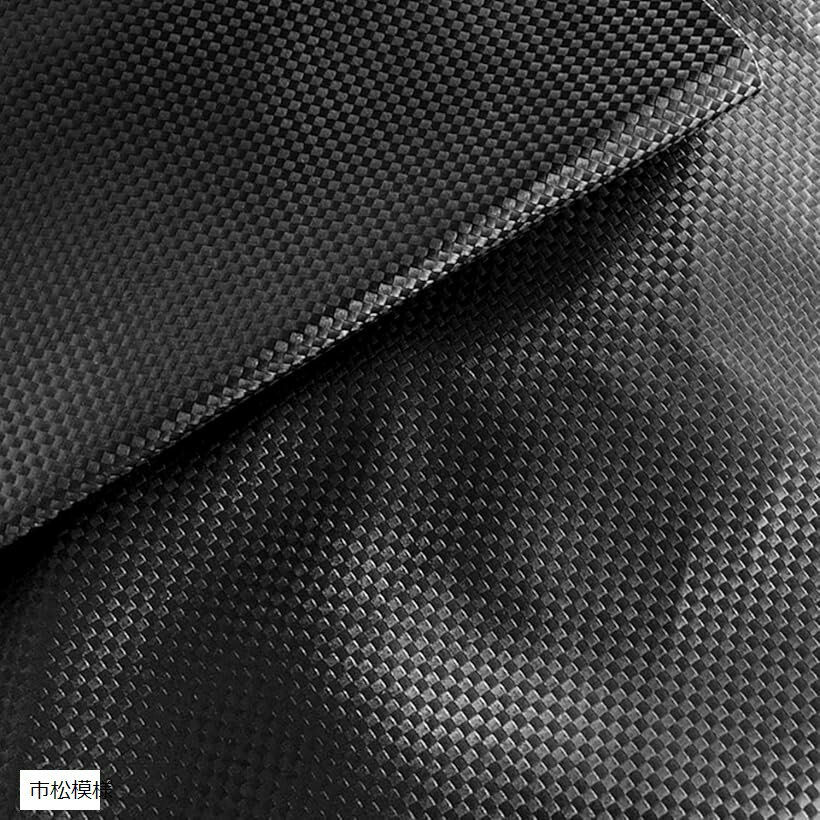 選べる4種 フェイクレザー 生地 ロール 合皮 PVC (ブラック(市松模様), 約40cmx135cm)