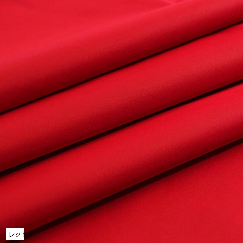 選べる16色 ナイロン 生地 エコ バッグ 制作 撥水 約 1mx1.5m裁断済み (レッド)