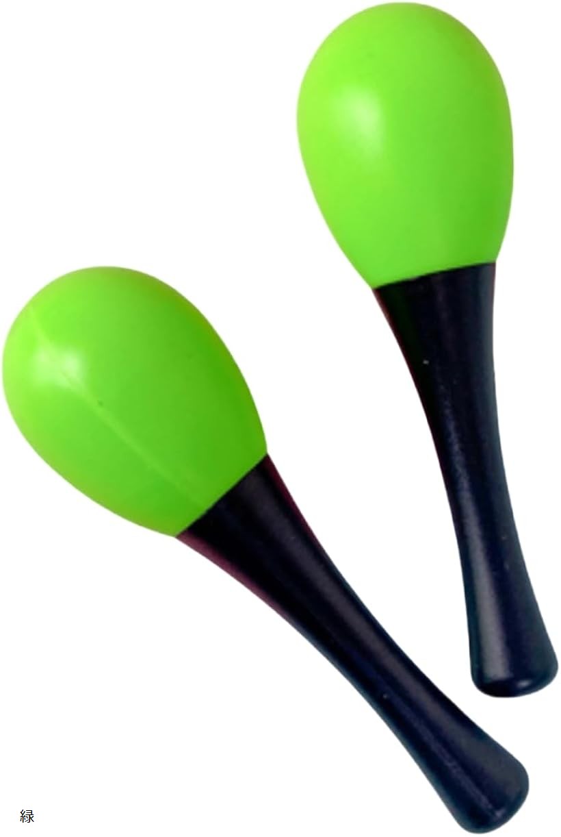 バリエーションコード : 2br5p20dnf商品コード2br5pjp9kh商品名マラカス リズム楽器 プラスチック 13cm 幼児 子供 保育 演奏 発表会 パーティ 1対セットブランドHSE金丸商店カラー緑長さ約13cmの扱いやすいサイズで、小さな手でも握りやすく振りやすいマラカスです。内部にビーズ材が入っており、振るだけでリズムのある軽やかな音色を鳴らせます。幼児から小学生まで幅広く使え、自宅の遊びや演奏ごっこ、初めての音遊びに最適な構造です。プラスチック素材を使用した軽量設計で、長時間の使用でも手の疲れが少なく、振りやすさを維持します。硬すぎない握り心地で手に馴染みやすく、小さな子供でも扱いやすいため、保育園や幼稚園の楽器遊び・音楽教育に幅広く適しています。音量が大きくなりすぎない設計のため、室内でも扱いやすく、家庭での音遊びや保育施設での練習にも便利です。音の響きが耳に届きやすくリズム感をつかみやすいため、歌やダンスの練習・発表会・イベントにも活用できます。明るく目を引くカラー展開で、視認性が高く子供が興味を持ちやすいデザインです。色分けによってクラス分けや担当パートの区別にも便利です。複数色を揃えることでグループ演奏でも統一感と賑やかな雰囲気を演出できます。1対セットで左右の手に1つずつ持つことができ、振り方によって音のリズムを変えられます。両手の協調運動を促す遊びにも活用でき、音楽を楽しみながら身体の動きや表現力を自然に引き出せます。表面は丸みのある形状で手にフィットしやすく、指掛かりの良いグリップ感が得られます。小さな手で握っても滑りにくい形状のため、発表会やステージでの演奏でも扱いやすく、リズムに合わせて快適に振り続けられます。音楽教育や情操教育の教材としても活躍します。叩くのではなく振って音を鳴らすことで、力加減やリズムの取り方を自然と習得でき、音の変化を楽しみながら感覚を育てることができます。初めての楽器として取り入れやすい仕様です。学校や保育園のイベント、発表会、ダンスの余興、音楽会、パーティの演出アイテムとしても活用できます。グループ全体で音を鳴らすことで会場の空気が一気に盛り上がり、子供たちの表現活動にも役立ちます。コンパクトなサイズで持ち運びもしやすく、収納場所にも困りません。レッスンバッグ、リュック、園バッグにも収まりやすいサイズ感のため、外出先での練習や出張レッスン、イベント会場への持ち込みにも便利です。子供だけでなく、大人のダンス余興、ライブ、祭り、スポーツ応援、パーティの盛り上げアイテムとしても使用できます。振るだけで誰でも気軽に参加できるため、シンプルながら場の一体感を生むアイテムとして活躍します。※ 他ネットショップでも併売しているため、ご注文後に在庫切れとなる場合があります。予めご了承ください。※ 品薄または希少等の理由により、参考価格よりも高い価格で販売されている場合があります。ご注文の際には必ず販売価格をご確認ください。※ 沖縄県、離島または一部地域の場合、別途送料の負担をお願いする場合があります。予めご了承ください。※ お使いのモニタにより写真の色が実際の商品の色と異なる場合や、イメージに差異が生じることがあります。予めご了承ください。※ 商品の詳細（カラー・数量・サイズ 等）については、ページ内の商品説明をご確認のうえ、ご注文ください。※ モバイル版・スマホ版ページでは、お使いの端末によっては一部の情報が表示されないことがあります。すべての記載情報をご確認するには、PC版ページをご覧ください。