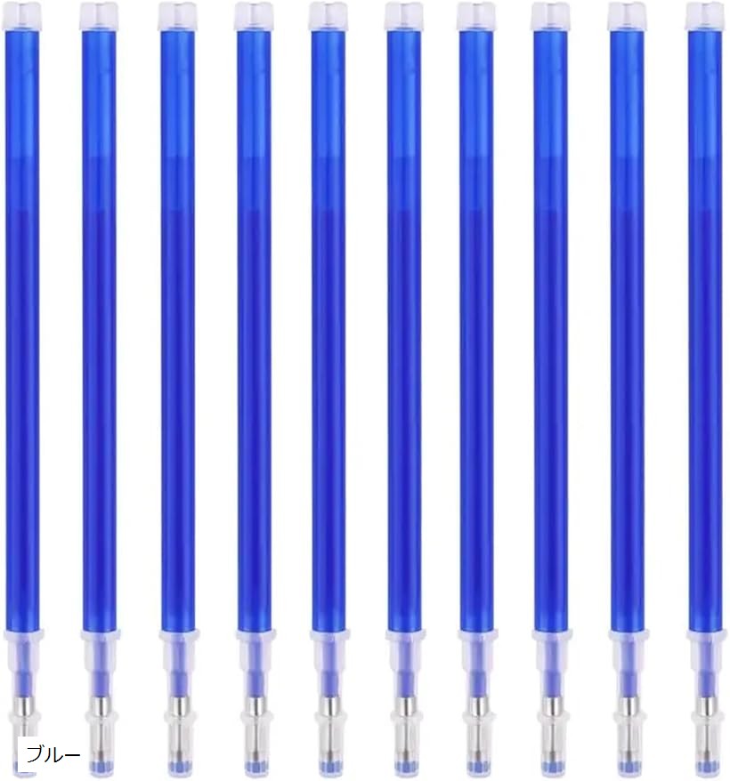 熱で消える チャコペン 100本セット カラー別 布用 裁縫 洋裁 手芸 刺繍 下書き 仮線用 (ブルー)
