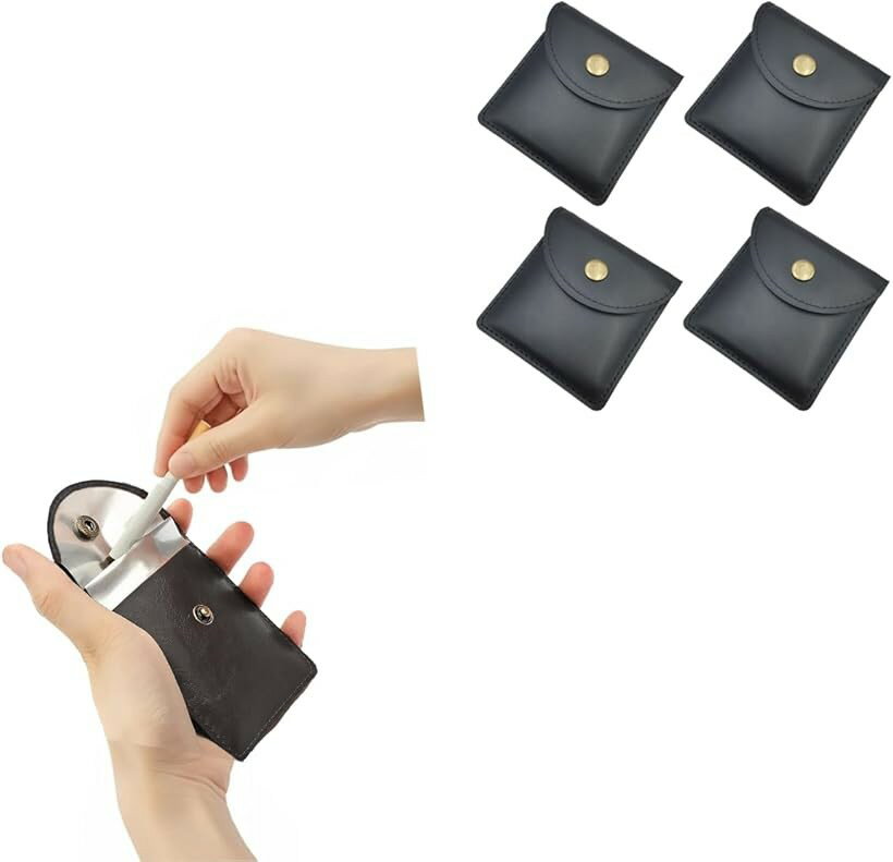 携帯灰皿 ポケット 吸い殻入れ - Ash Tray 4点セット おしゃれ メンズ マナー アウトドア フィールドギ..