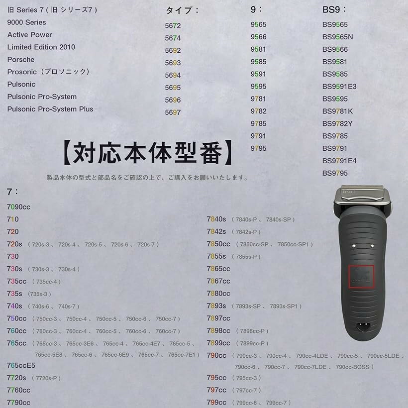 【楽天ランキング1位入賞】互換品 f/c70s-3z ブラウン用 替刃 シリーズ7 シェーバ...