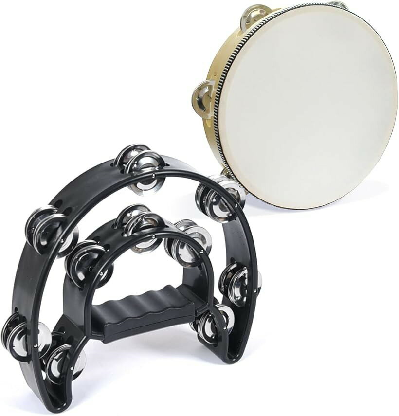 タンバリン 楽器 シェイカー ハンドベル リズム おもちゃ 演奏 打楽器 セット