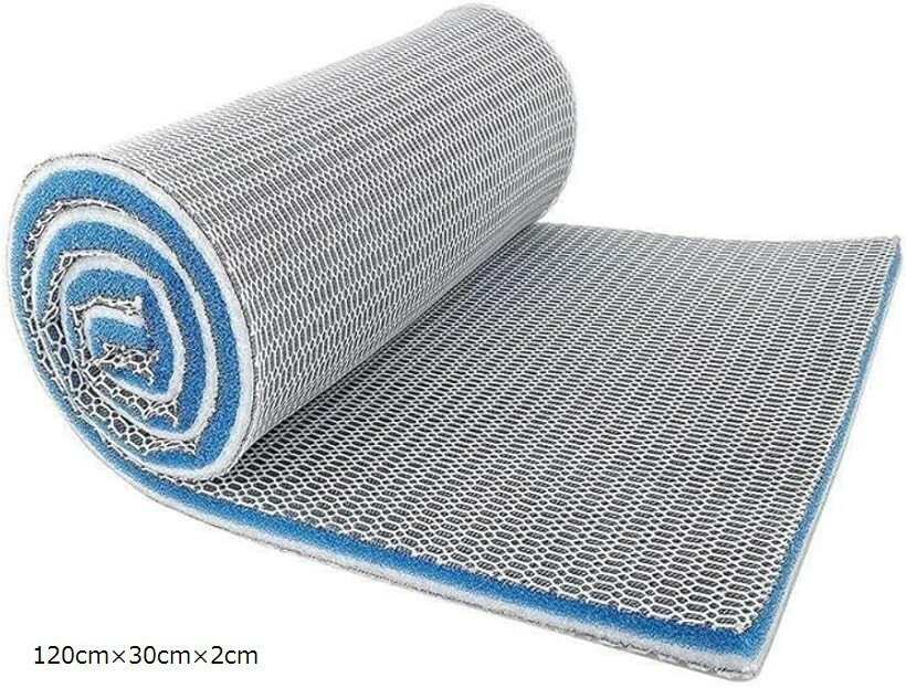 水槽 濾過マット カット自由 高性能 フィルター ろ材 外掛け式・上部フィルター対応 (ブルー, 120cmx30..