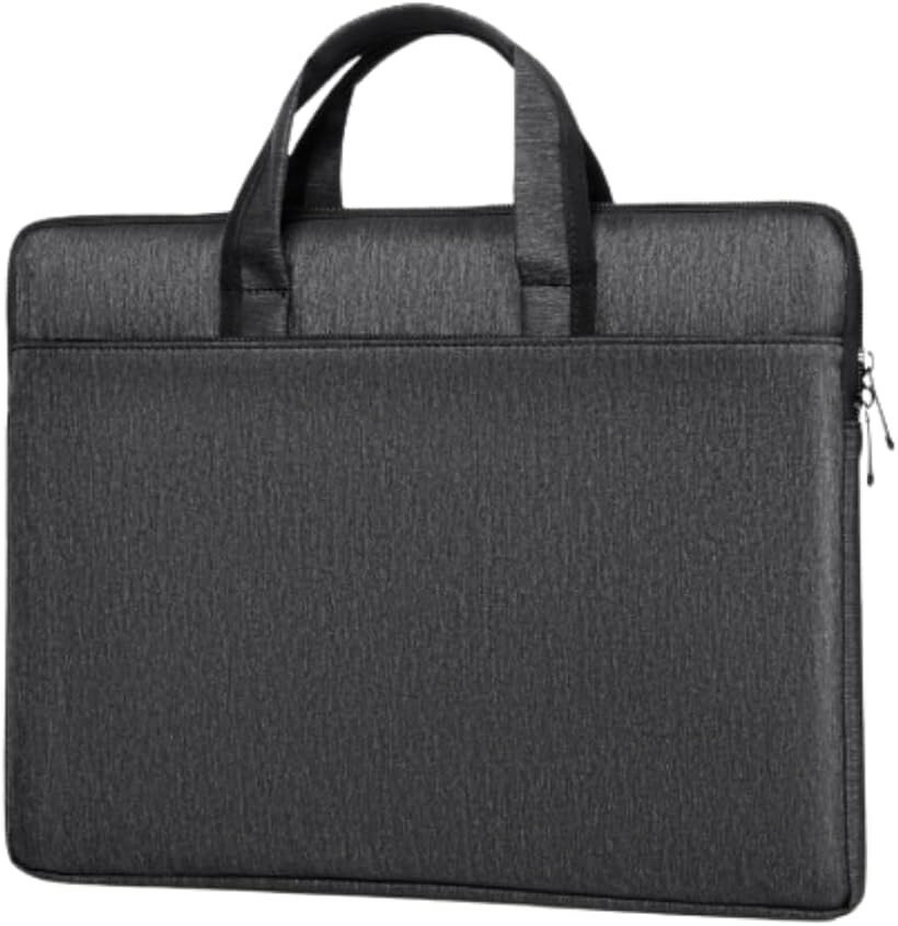 Attache Case - ビジネスバッグ メンズ 2way 大容量 トートバッグ リクルートバッグ カバン 撥水 自立 PC収納 出張 軽量 就活バッグ (ブラック)