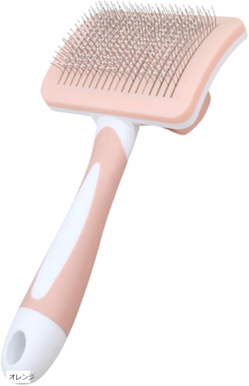 スリッカー 犬 猫 うさぎ ブラシ 抜け毛取り 痛くない ペット ワンプッシュ 丸洗い 中毛 長毛 毛玉ケア..