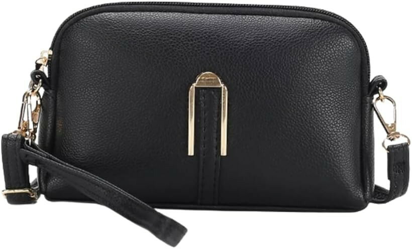 ���������Хå� ��ǥ����� ������ ���� ���Х� �İ��� �ϥ�ɥХå� pu�쥶�� 3way �ߥ˥��������Хå� ���� (�֥�å�, 4.5x20x12 cm)