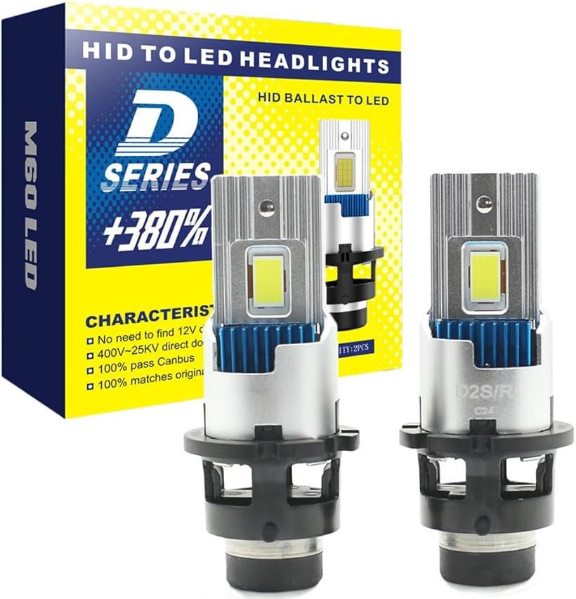 LED�إåɥ饤�� D2S D2R ���� ���� 9600lm �ۥ磻�� 6500K �ָ��б� HID��LED�� �ݥ��դ� �������å�