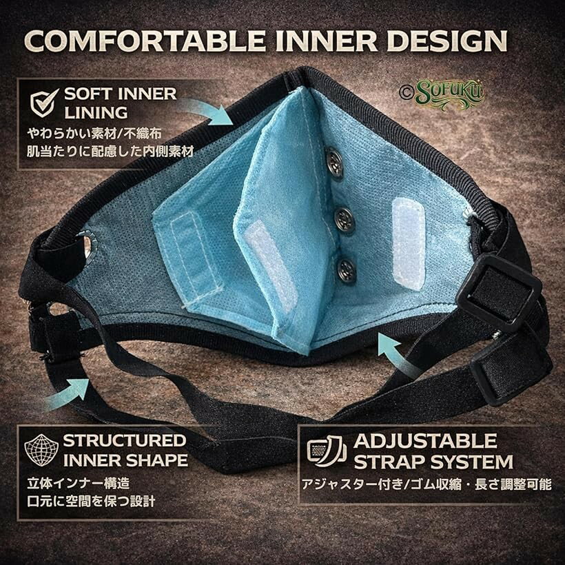 �Х����� �ե����������� �ޥ��� �ɴ� ���� PU�쥶�� ���󥬡��� �����åȥإ��å��б� (�֥�å�, �ե꡼������)