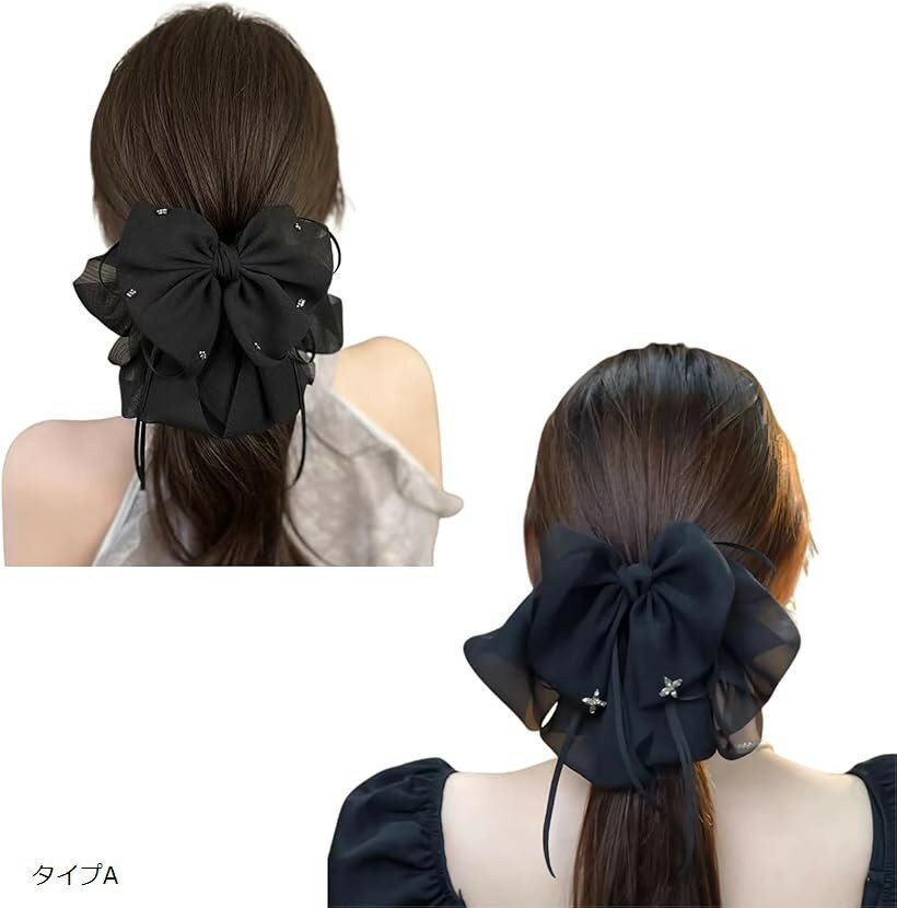 楽天市場】リボンヘアクリップ2個セットの通販