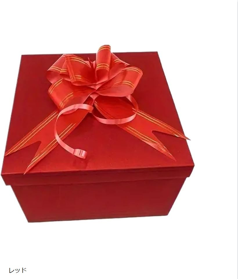プレゼントボックス サプライズボックス ギフトボックス 飛び出す 誕生日 箱 (レッド)