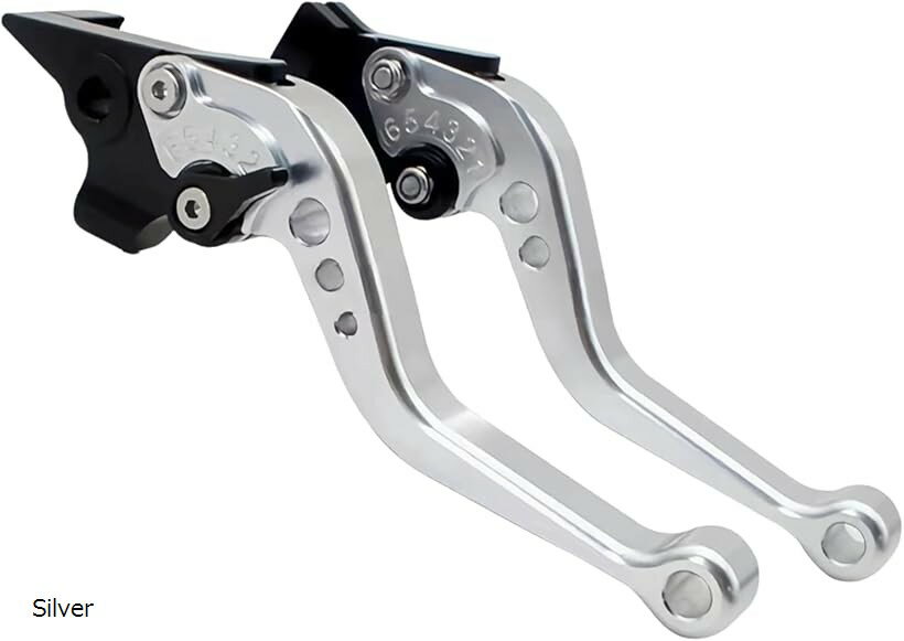 互換品 クラッチレバー ブレーキレバー 可倒式 左 右 交換 honda グロム cb cbr250r 125 モンキー125 マグナ50 cbr400r cb125r cb250r cb250f (Silver)