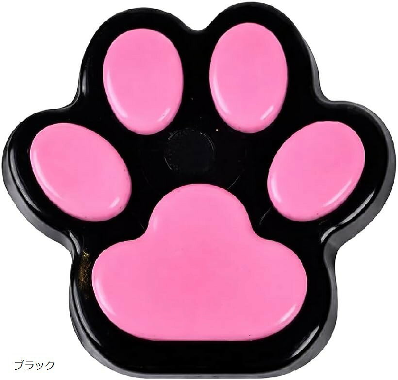 スクイーズ 肉球 肉球スクイーズ 猫の手 ストレス解消グッズ 握る おもちゃ 玩具14cm 袋付き (ブラック)