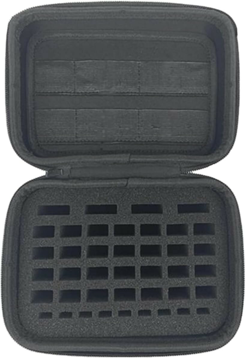 usbメモリ ケース SD保護ケース ジッパータイプ 大容量 usb収納ケース (ブラック)