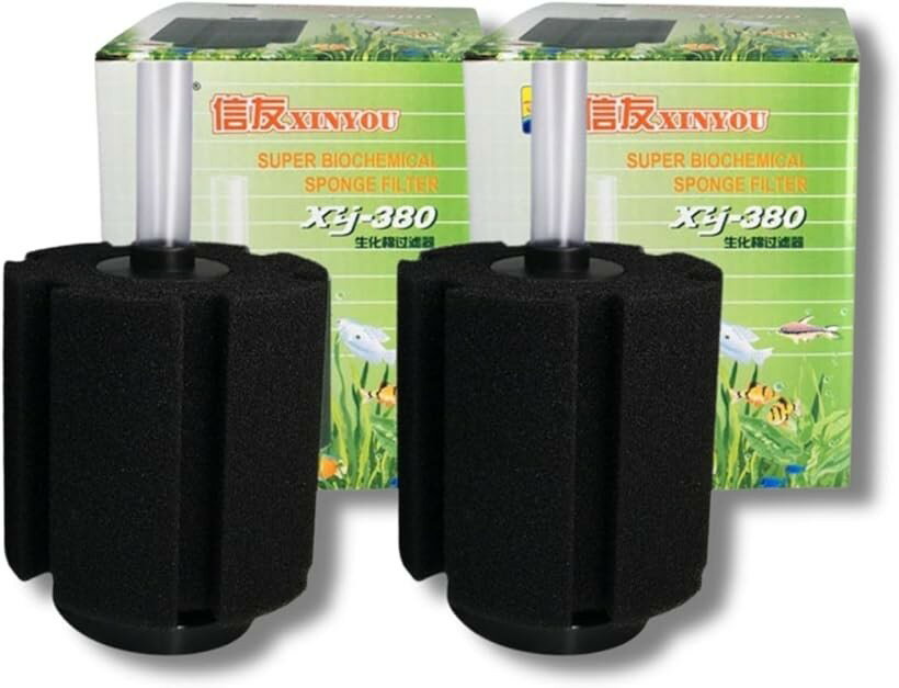 互換品 スポンジフィルター 大型 投げ込み式 XY-380 水槽用 メダカ 金魚 熱帯魚 ろ過 水質 ...