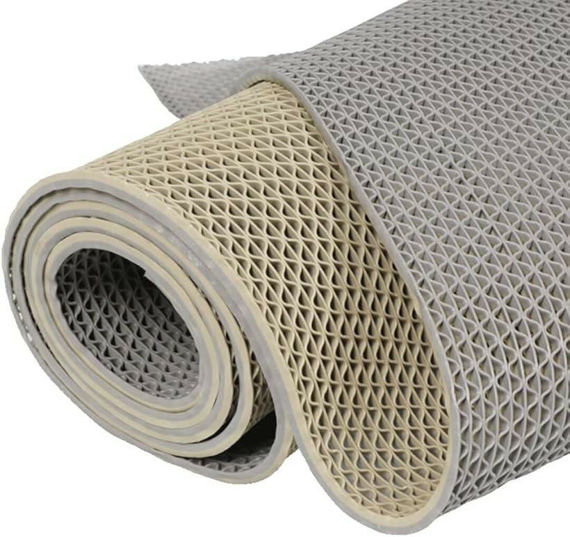 滑り止めマット 屋外 ゴムマット 歩行滑り止めマット 透水マット 穴あき 1枚に2つ色付き 厚さ5m ...