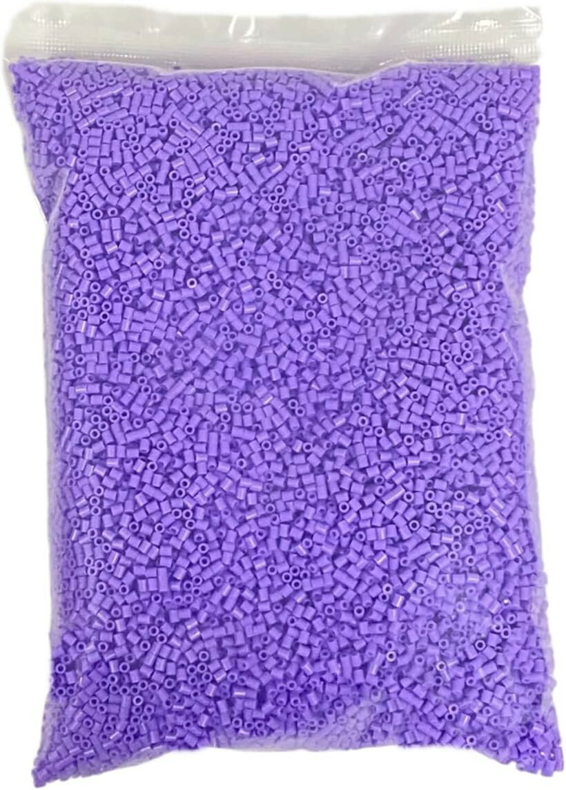 Craft - アイロンビーズ 2.6mm 単色 選べるカラー 250g 約23000個 ミニ ミニサイズ 単品 大容量 C02438 (ラベンダー 紫色, 2.6mm)