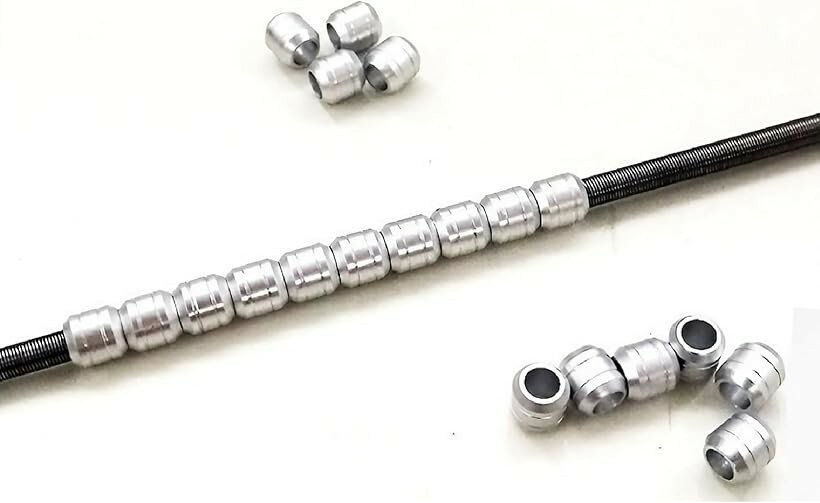 メタルパイプ パーツ ガンプラ 動力パイプ セット 直径 3mm 4mm 5mm 63点セット プラモデル 模型 ロボット ディテールアップ メタルパーツ (シルバー)