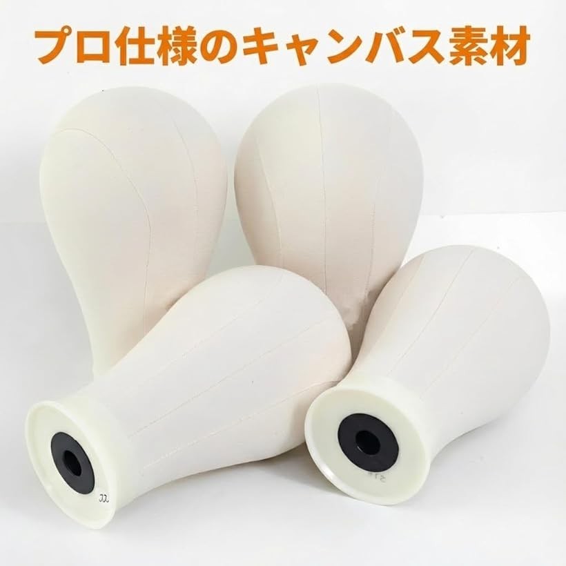 ホリックのマネキンヘッド ウィッグスタンド トルソー 頭 届いてすぐ使える クランプ 待ち針 固定 練習用 カット 21インチ：頭囲約53.3cm (ホワイト)｜アングル3