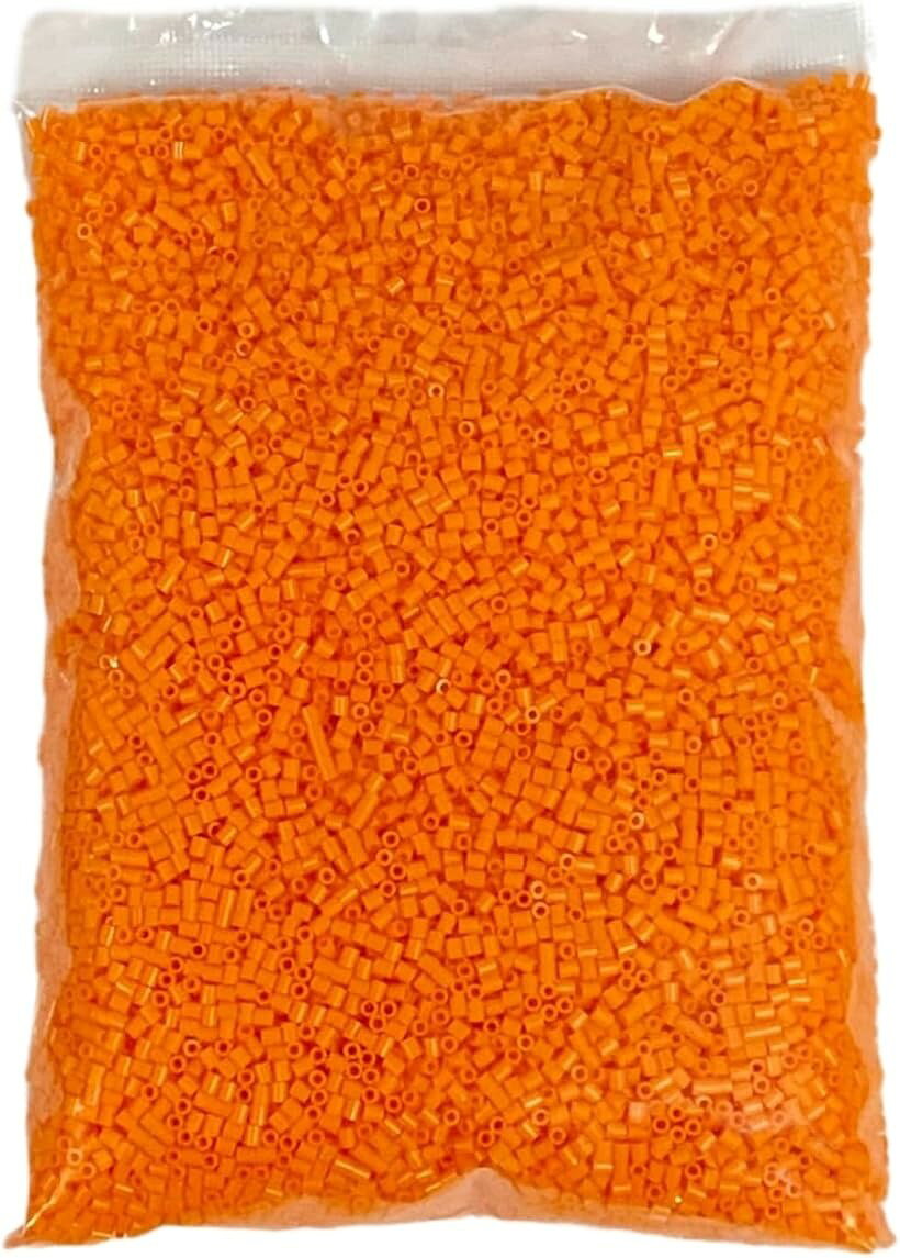 アイロンビーズ 2.6mm 単色 選べるカラー 250g 約23000個 ミニ ミニサイズ 単品 大容量 C02438 (オレンジ, 2.6mm) horiku-10320111 ホリック パッケージ画像