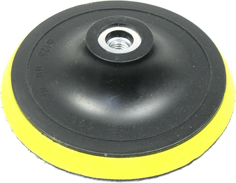 面ファスナー式 プラスチック パット ポリッシャー グラインダー 用 M10 スポンジ...