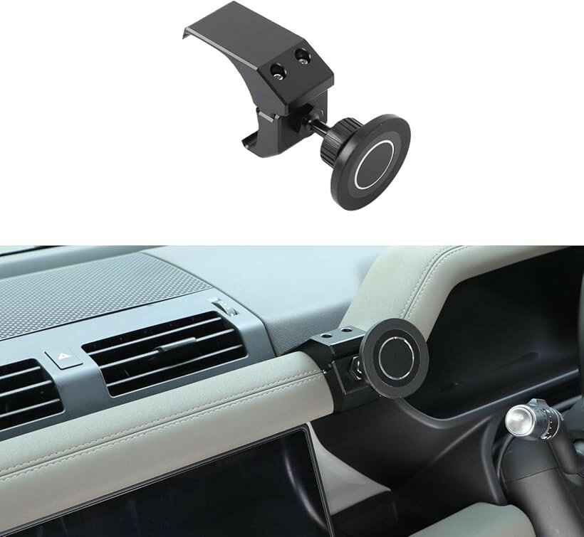 ランドローバー ディフェンダー 90 110 130 2020～2023年に専用 スマホホルダー 車 マグネットスマートフォン用 車載ホルダー 携帯電話ホルダー スタン 強力磁石 (マグネットタイプ)