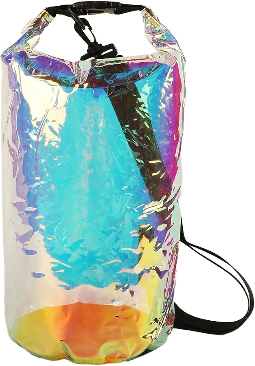 Other - ドライバッグ 防水 透明 10L スタッフバッグ クリアバッグ オーロラ ウォータープルーフ プールバッグ ビーチバッグ かわいい レディース ジム