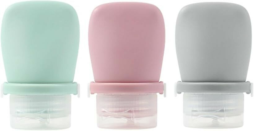 シャンプーボトル 旅行用 3本セット トラベルボトル 詰め替え シリコン (北欧カラー, 30mL)