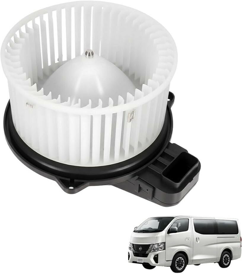 商品コード2br3yo0h4r商品名互換品 NV350 キャラバン E26 ブロアモーター ヒーターファン AC YD25DDTI ディーゼル 27220-3XA0A 社外品ブランドMORASTYLE「商品概要」自動車用ブロアモーターは、車内の空気を循環させ、冷暖房効率を保つための重要な部品です。暖房時には車内を素早く暖め、冷房時には涼しい空気を供給し、快適な車内環境をサポートします。「機能特性」エアコンやヒーターと連動して空気を送り出し、フロントガラスの霜や曇りを除去することで視界確保に配慮します。車内の空気循環を促進し、快適なドライブ環境の維持に役立ちます。「劣化症状」風量不足、風量の不安定、異音の発生、風量調整ができないなどの症状が見られる場合は、ブロアモーターの劣化が考えられます。これらの症状が発生した場合は早めの交換が推奨されます。「適合車種」E26 NV350キャラバンに対応します。型式はVR2E26、VW2E26、CS4E26、CW4E26、VW6E26、CS8E26、CW8E26が目安です。詳細は事前に車両情報をご確認ください。「互換情報」純正品番27220-3XA0A、27220-3XA1Aが装着されている車両に対応する互換社外品です。純正互換品のため、使用状況により若干の作動音が発生する場合があります。「ご注意（免責）」必ずお読みください。取扱説明書は付属しておりません。お取り付けに関しますサポートは行っておりません。簡易包装にて配送いたします。説明にある以上の個別車種への適合可否につきましてはお答えいたしかねます。説明内容をご参考にご判断をお願いいたします。海外製品のため多少のキズ・汚れがある場合ございますのでご了承ください。※ 他ネットショップでも併売しているため、ご注文後に在庫切れとなる場合があります。予めご了承ください。※ 品薄または希少等の理由により、参考価格よりも高い価格で販売されている場合があります。ご注文の際には必ず販売価格をご確認ください。※ 沖縄県、離島または一部地域の場合、別途送料の負担をお願いする場合があります。予めご了承ください。※ お使いのモニタにより写真の色が実際の商品の色と異なる場合や、イメージに差異が生じることがあります。予めご了承ください。※ 商品の詳細（カラー・数量・サイズ 等）については、ページ内の商品説明をご確認のうえ、ご注文ください。※ モバイル版・スマホ版ページでは、お使いの端末によっては一部の情報が表示されないことがあります。すべての記載情報をご確認するには、PC版ページをご覧ください。